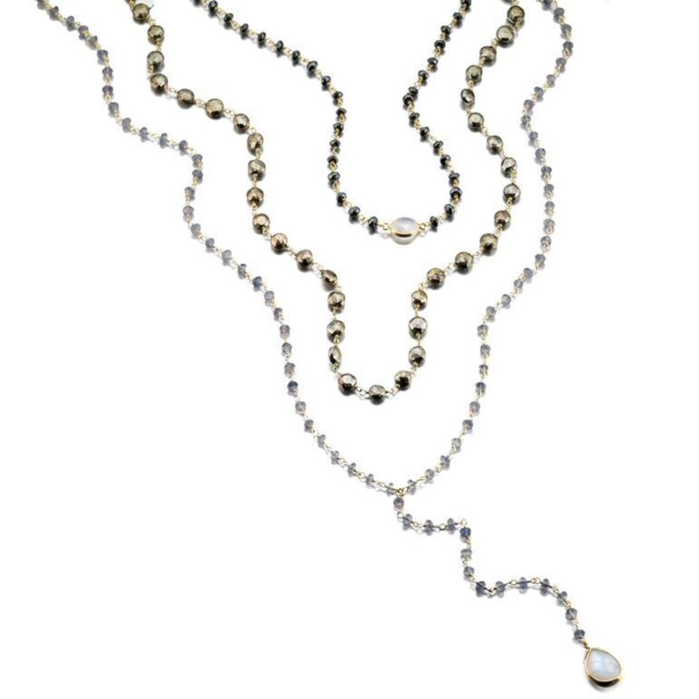 Ela Rae Three in One Yaeli Layered Necklace